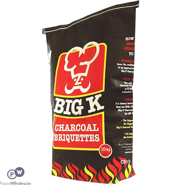 Big K Barbecue Charcoal Briquettes 10kg