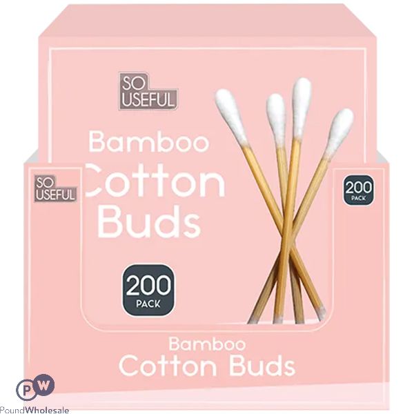 So Useful Bamboo Cotton Buds 200 Pack Cdu