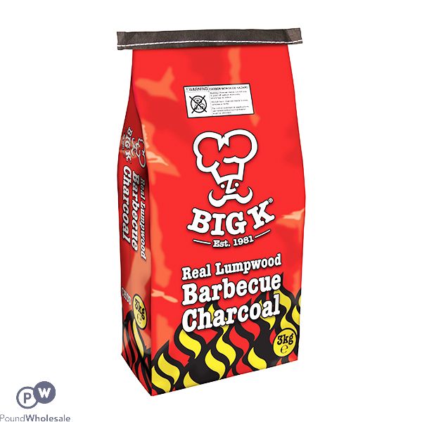 Big K Real Lumpwood Barbecue Charcoal 3kg