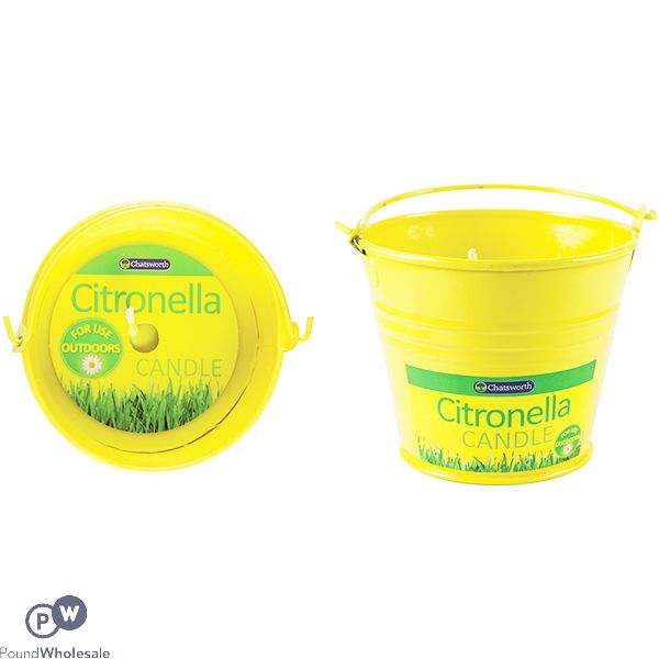 CHATSWORTH CITRONELLA OUTDOOR FRAGRANCED BUCKET CANDLE