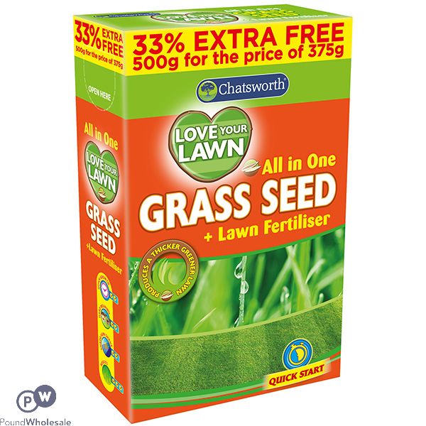 Chatsworth Love Your Lawn Glass Seed Lawn Fertiliser 500g