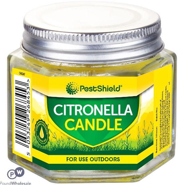 Pestshield Hexagon Citronella Jar Candle 60g