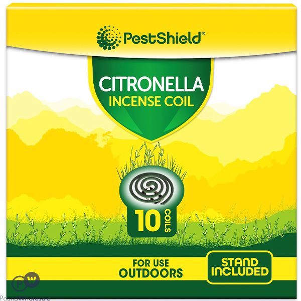 PESTSHIELD CITRONELLA INCENSE COILS 10 PACK