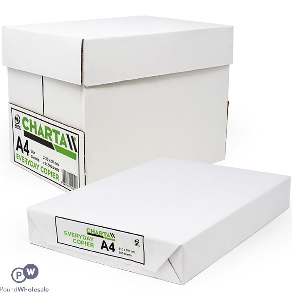 Charta A4 75gsm Everyday Copier Paper 2500 Sheets