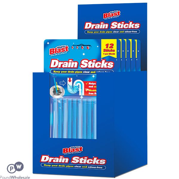 Mighty Blast Drain Sticks 12 Pack CDU