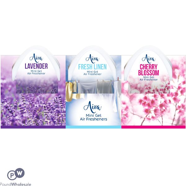 Aira Assorted Fragrance Mini Gel Air Freshener 3 Pack