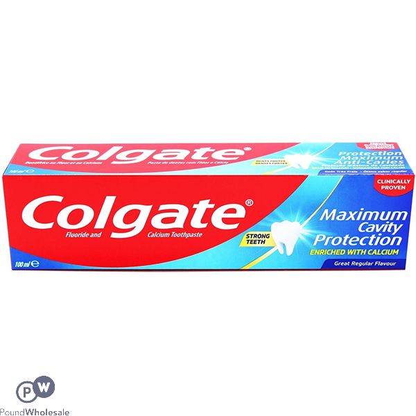 Colgate Fluoride & Calcium Maximum Cavity Protection Toothpaste 100ml