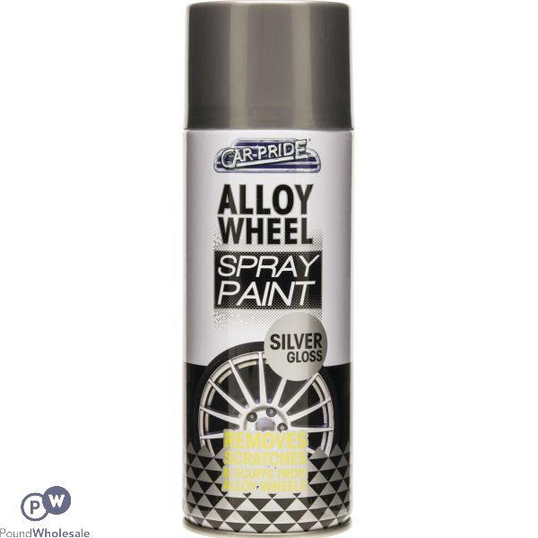 Car Pride Alloy Wheel Silver Gloss Spray Paint 400ml