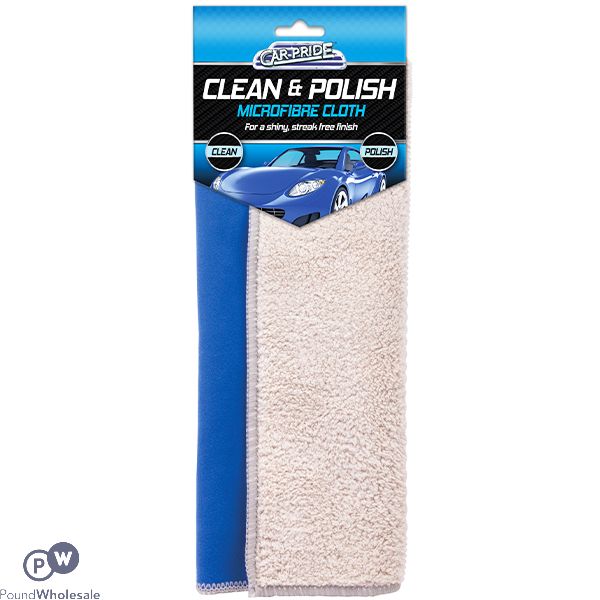 Car Pride Clean & Polish Microfibre Cloth