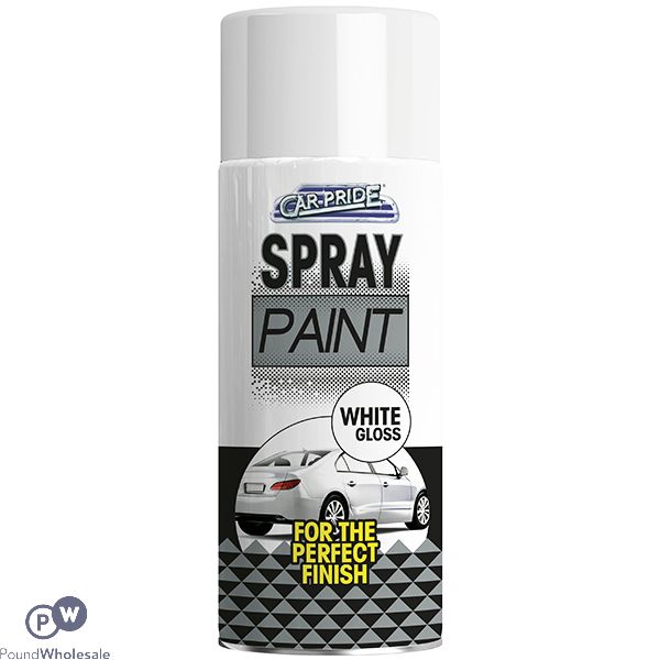 Car-pride White Gloss Spray Paint 400ml