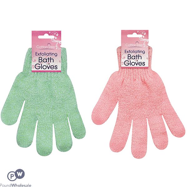 Cotton Tree Exfoliating Bath Glove Assorted Colours