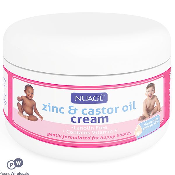 NUAGE NAPPY RASH ZINC & CASTOR OIL CREAM 200ML