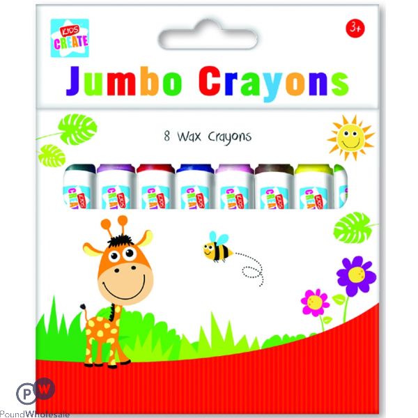 Kids Create 8 Jumbo Wax Crayons