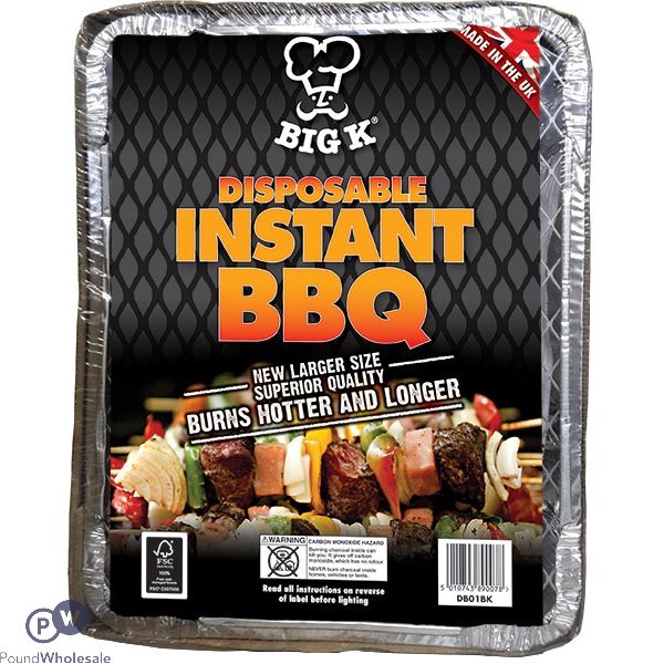 Big K Disposable Instant BBQ