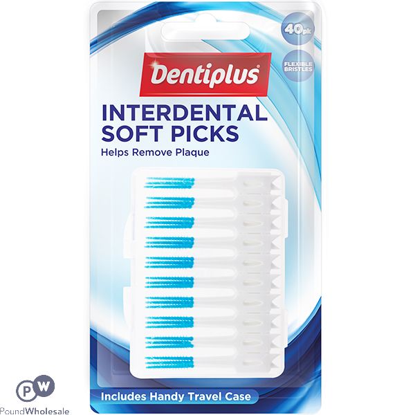 Dentiplus Interdental Soft Picks 40 Pack