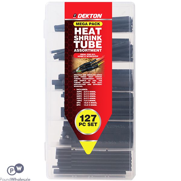 Dekton Heat Shrink Tube Assortment Set 127pc
