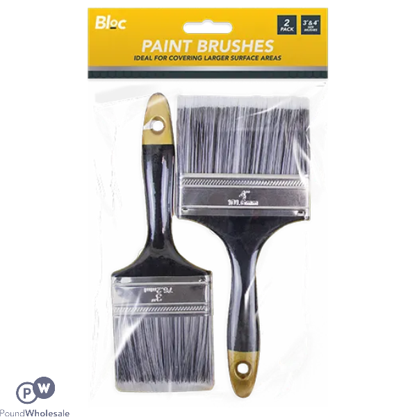 Bloc 3" & 4" Paint Brush Set 2 Pack