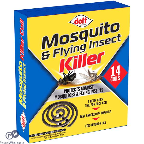 Doff Mosquito & Flying Insect Killer Coils 14 Pack