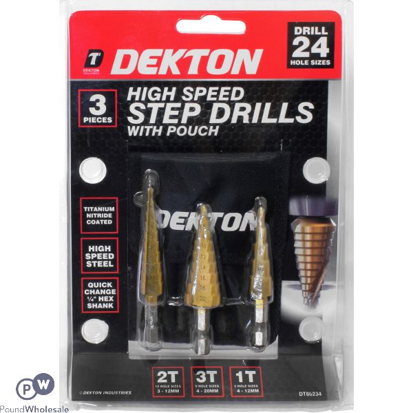 DEKTON HIGH SPEED STEEL DRILL SET