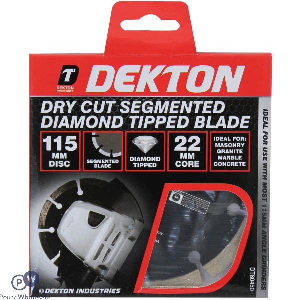 DEKTON DRY CUT SEGMENTED DIAMOND TIPPED BLADE