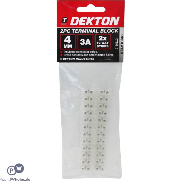 Dekton 2 Piece 4mm Terminal Block