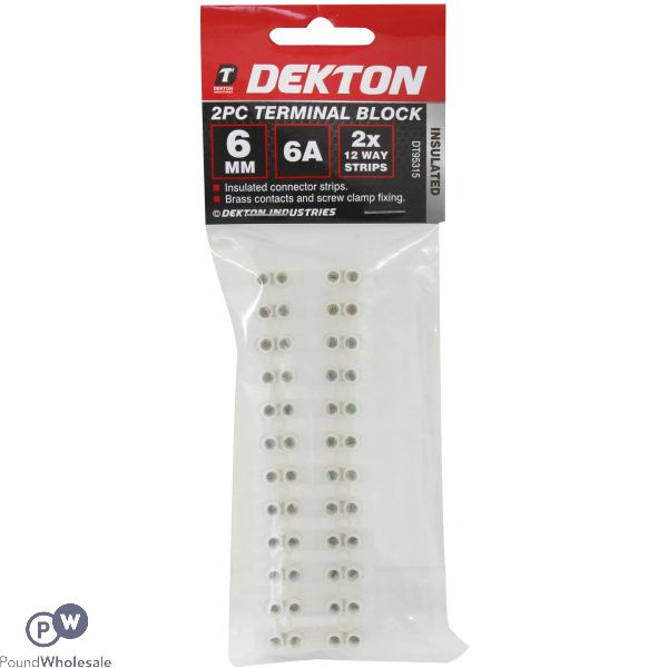 Dekton 2 Piece 6mm Terminal Block