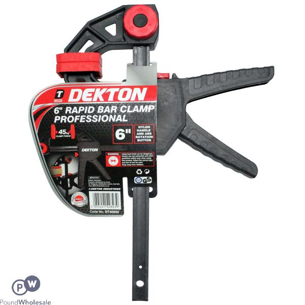 Dekton 6" Rapid Bar Clamp Professional