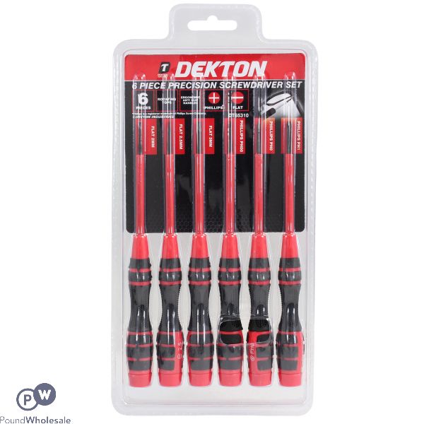 Dekton 6 Piece Precision Screwdriver Set