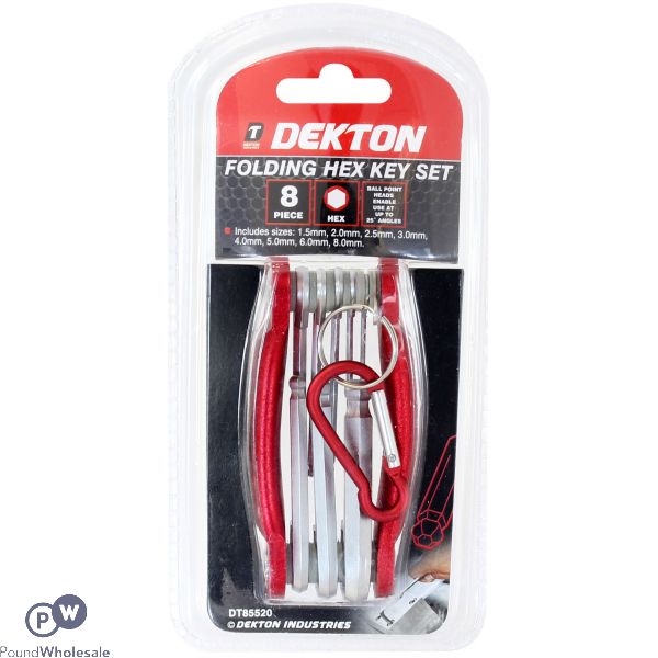 DEKTON FOLDING HEX KEY SET