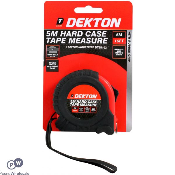 Dekton 5m Hard Case Tape Measure