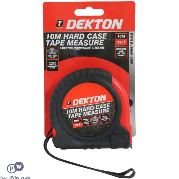 Dekton 10m Hard Case Tape Measure