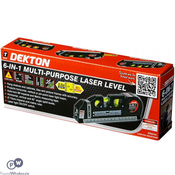 Dekton 6-in-1 Multi-purpose Laser Level