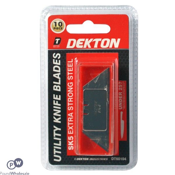 Dekton Utility Knife Blades SK5 Extra Strong 10pc