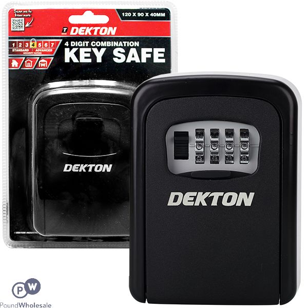 Dekton 4 Digit Combination Key Safe 120 X 90 X 40mm