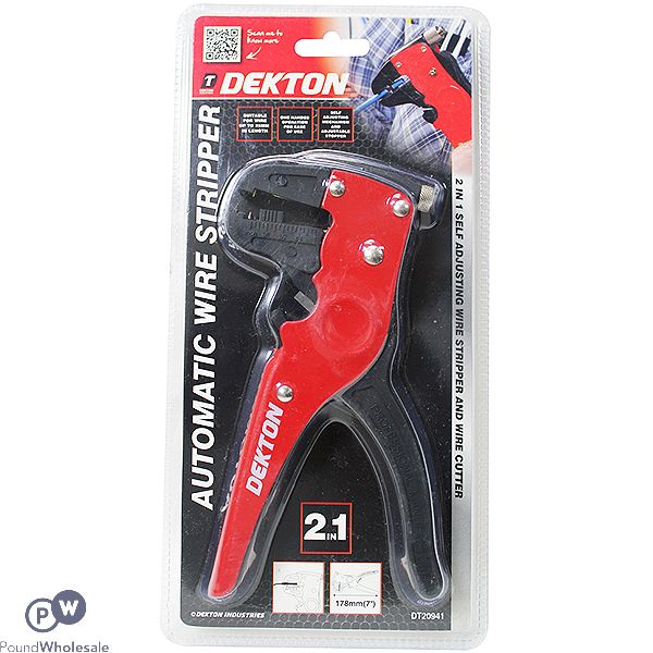 DEKTON 2-IN-1 AUTOMATIC WIRE STRIPPER 7"