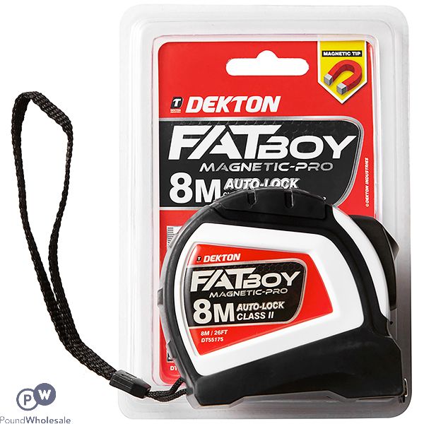 Dekton Fatboy Magnetic-pro Auto-lock Tape Measure 8m