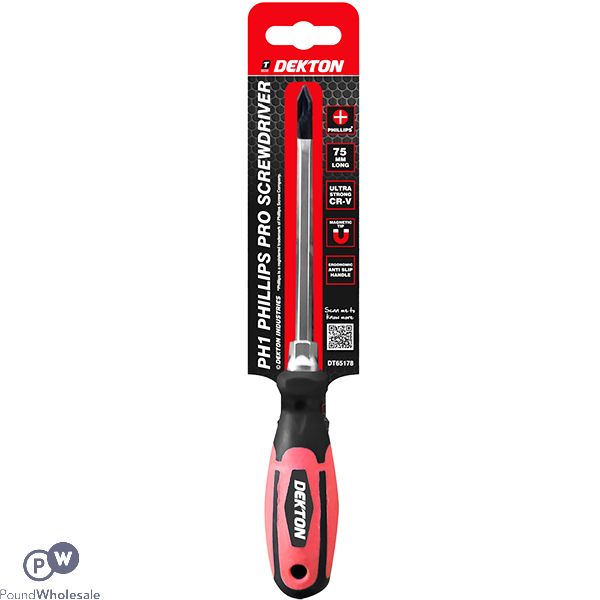 DEKTON PH1 PHILLIPS PRO SCREWDRIVER 7.5CM