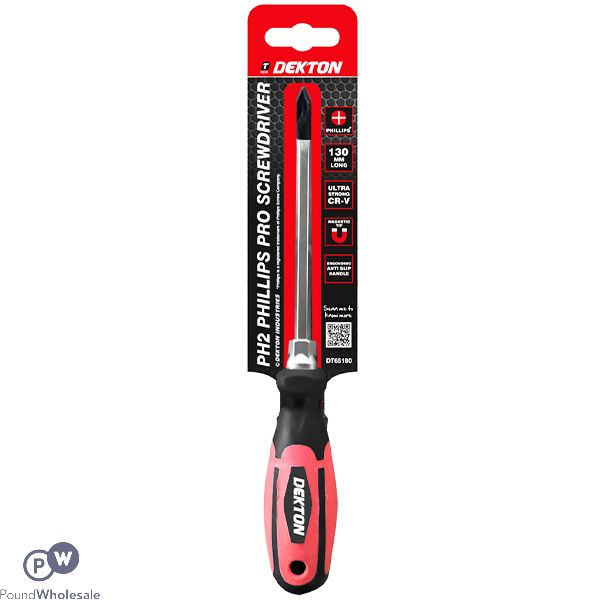 DEKTON PH2 PHILLIPS PRO SCREWDRIVER 13CM