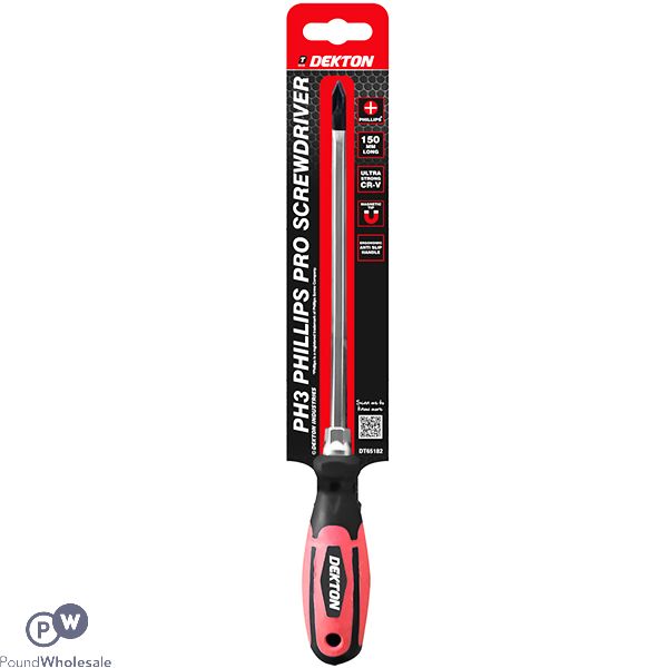 DEKTON PH3 PHILLIPS PRO SCREWDRIVER 15CM