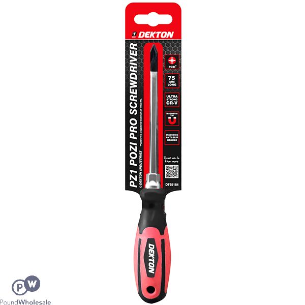 Dekton PZ1 Pozi Pro Screwdriver 7.5cm