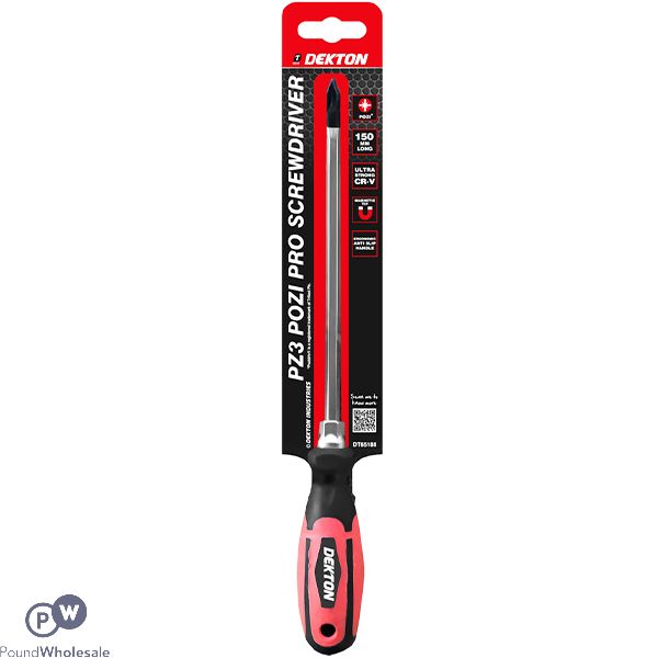 Dekton Pz3 Pozi Pro Screwdriver 15cm