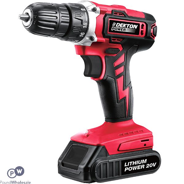 Dekton 20v 1300mah Cordless Drill Set 13pc