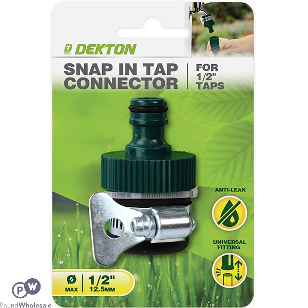 Dekton Universal 1/2" Snap-In Tap Connector