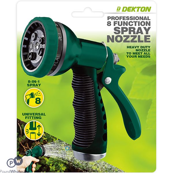 Dekton Universal Professional 8 Function Spray Nozzle