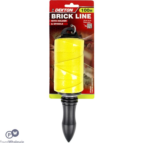 Dekton Yellow Brick Line With Holder & Spindle 100m