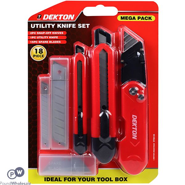 Dekton Utility Knife Mega Pack 18pc
