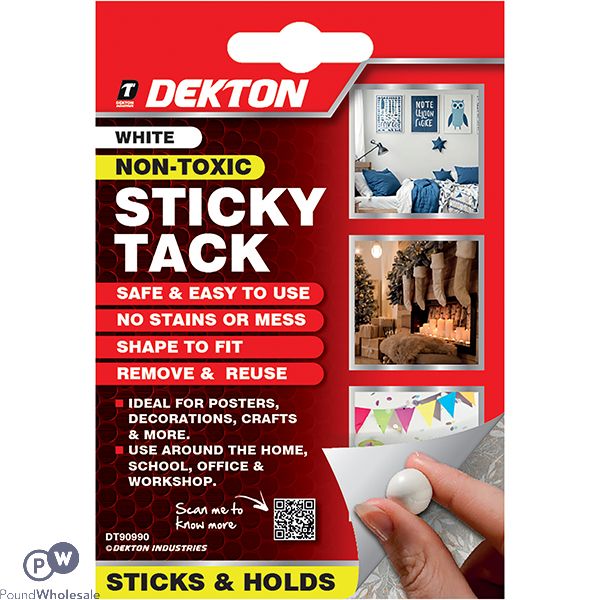Dekton White Non-toxic Sticky Tack Cdu