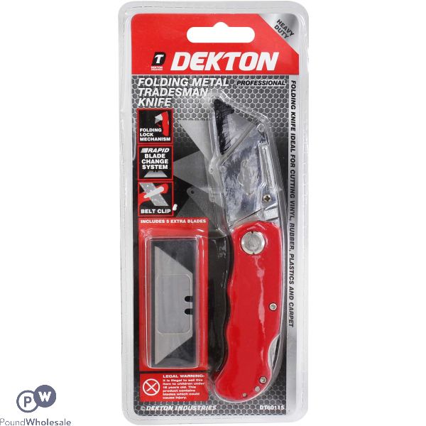 Dekton Folding Metal Tradesman Knife