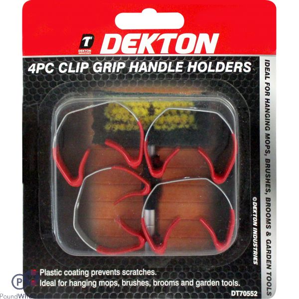DEKTON 4PC CLIP GRIP HANDLE HOLDERS