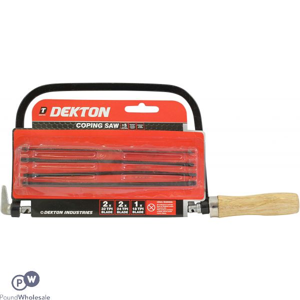 Dekton Coping Saw & 5 Blades